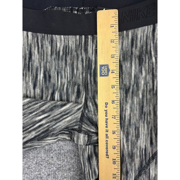 Nike Pro Hyperwarm Leggings Mens Small Gray Black Compression Pants Warm - Picture 5 of 7